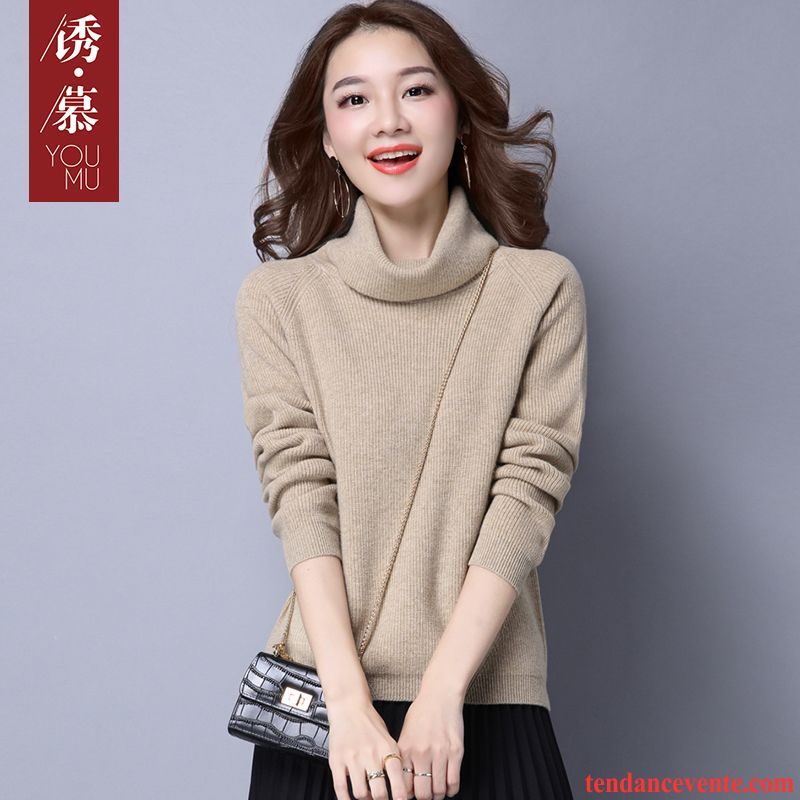 Cardigan Femme Coton Pur Pull Hiver Longues L'automne Chemise En Bas Baggy Femme Haut Court Pullovers Brun