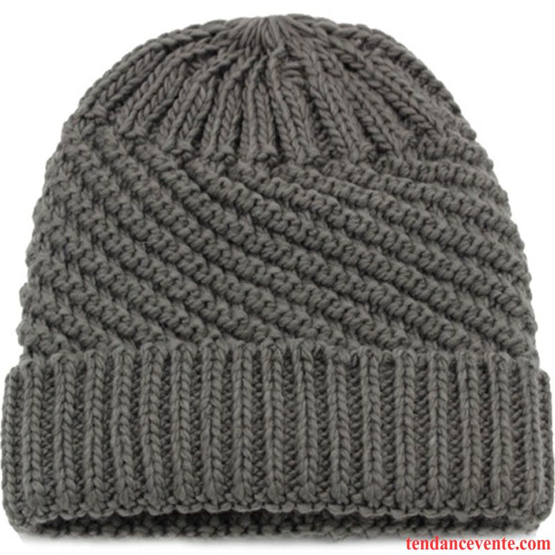 Casquette / Chapeau Femme Milieu Section Mince Bonnet Tricoté Printemps Personnes Âgées Bonnet De Laine Violet