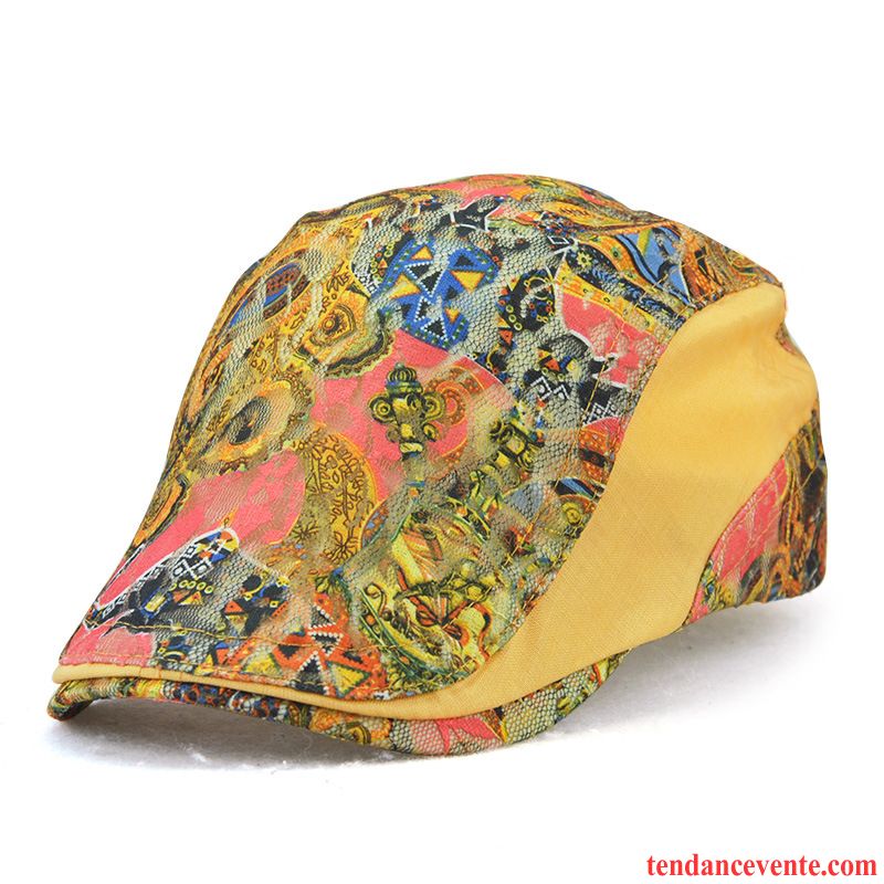 Casquette / Chapeau Femme Mode Floral Dentelle Peintre Charmant Ombre Bleu