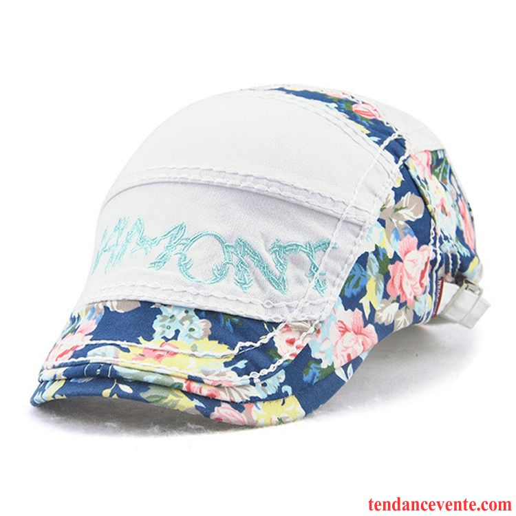 Casquette / Chapeau Femme Mode Floral Dentelle Peintre Charmant Ombre Bleu