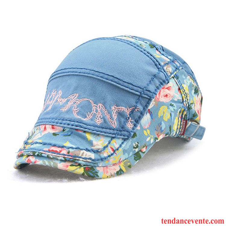 Casquette / Chapeau Femme Mode Floral Dentelle Peintre Charmant Ombre Bleu