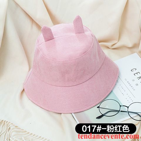 Casquette / Chapeau Femme Printemps Loisir Ombre Crème Solaire All-match Doux Brun