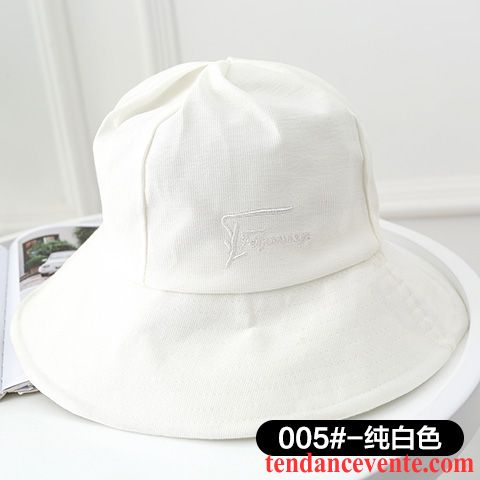 Casquette / Chapeau Femme Printemps Loisir Ombre Crème Solaire All-match Doux Brun