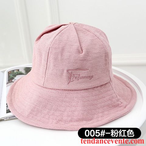 Casquette / Chapeau Femme Printemps Loisir Ombre Crème Solaire All-match Doux Brun