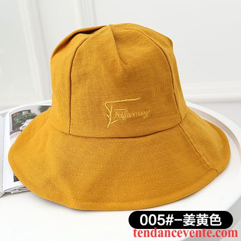 Casquette / Chapeau Femme Printemps Loisir Ombre Crème Solaire All-match Doux Brun