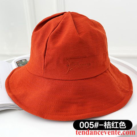 Casquette / Chapeau Femme Printemps Loisir Ombre Crème Solaire All-match Doux Brun