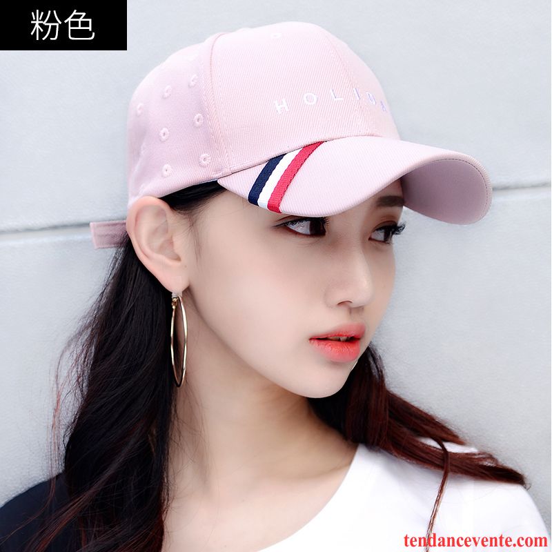 Casquette / Chapeau Femme Été Tendance Hip Hop De Plein Air Ombre Casquette De Baseball Rose