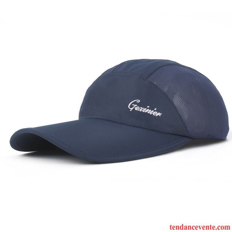 Casquette / Chapeau Homme Chapeau De Soleil Ombre Crème Solaire Respirant Femme Chapeau De Pêcheur Noir