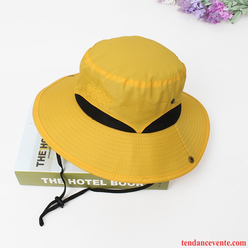 Casquette / Chapeau Homme Crème Solaire De Plein Air Plage Été Pêche Ombre Bleu