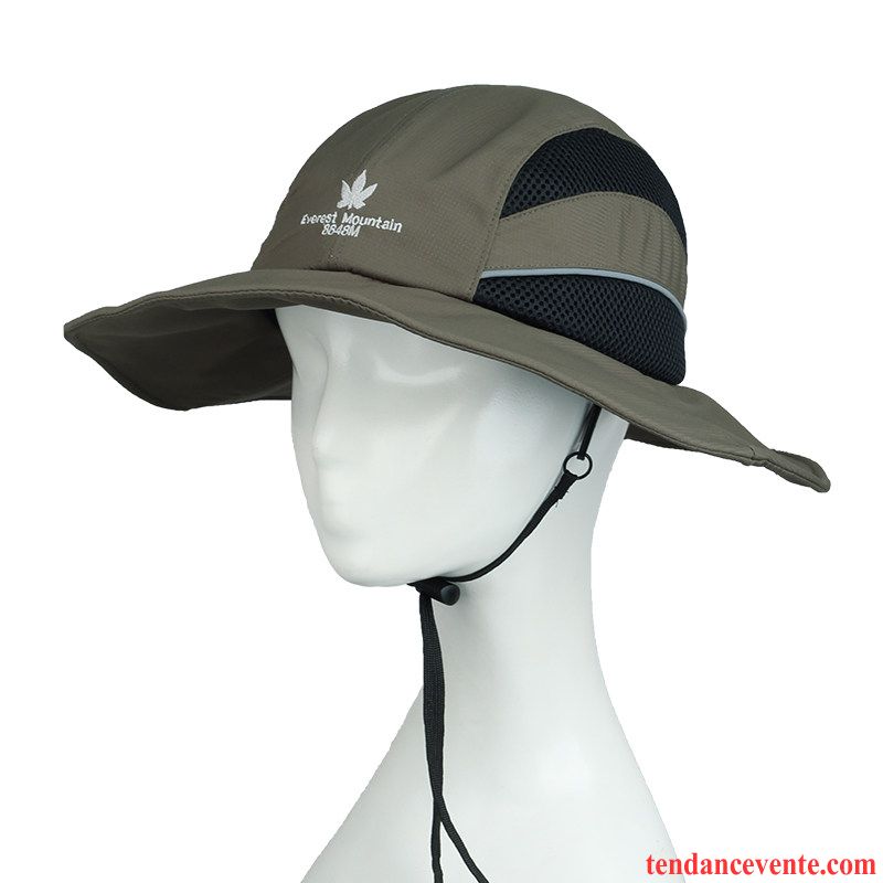 Casquette / Chapeau Homme Crème Solaire Été De Plein Air Chapeau De Soleil Chapeau De Pêche Jeunesse Bleu