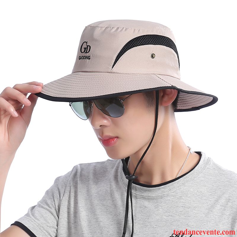 Casquette / Chapeau Homme Crème Solaire Été De Plein Air Chapeau De Soleil Chapeau De Pêche Jeunesse Bleu