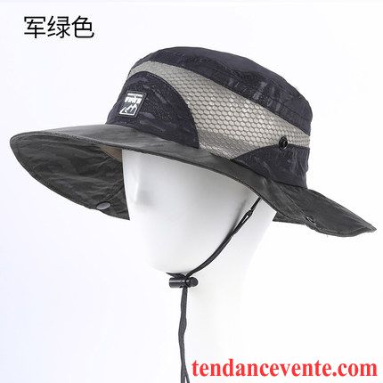 Casquette / Chapeau Homme Crème Solaire Été De Plein Air Chapeau De Soleil Chapeau De Pêche Jeunesse Bleu