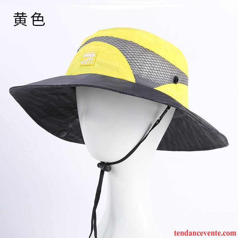 Casquette / Chapeau Homme Crème Solaire Été De Plein Air Chapeau De Soleil Chapeau De Pêche Jeunesse Bleu