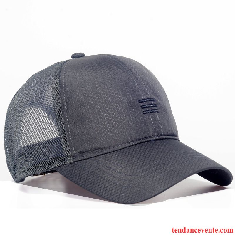 Casquette / Chapeau Homme Grande Taille Gros Été Respirant Casquette De Baseball Ombre Bleu Marin