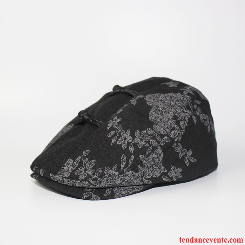 Casquette / Chapeau Homme Milieu Femme Printemps Lin L'automne Rétro Rouge