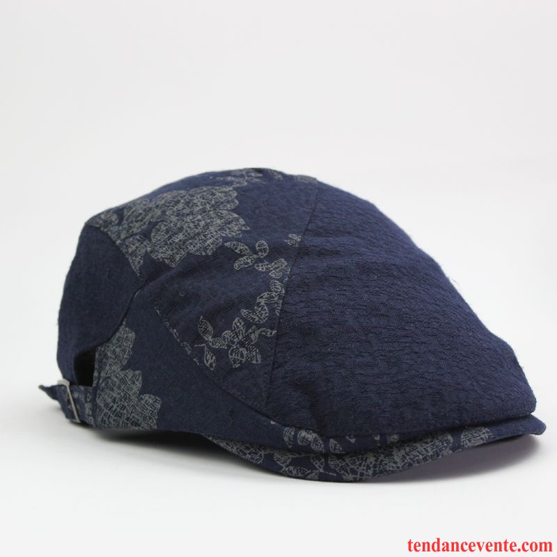 Casquette / Chapeau Homme Milieu Femme Printemps Lin L'automne Rétro Rouge