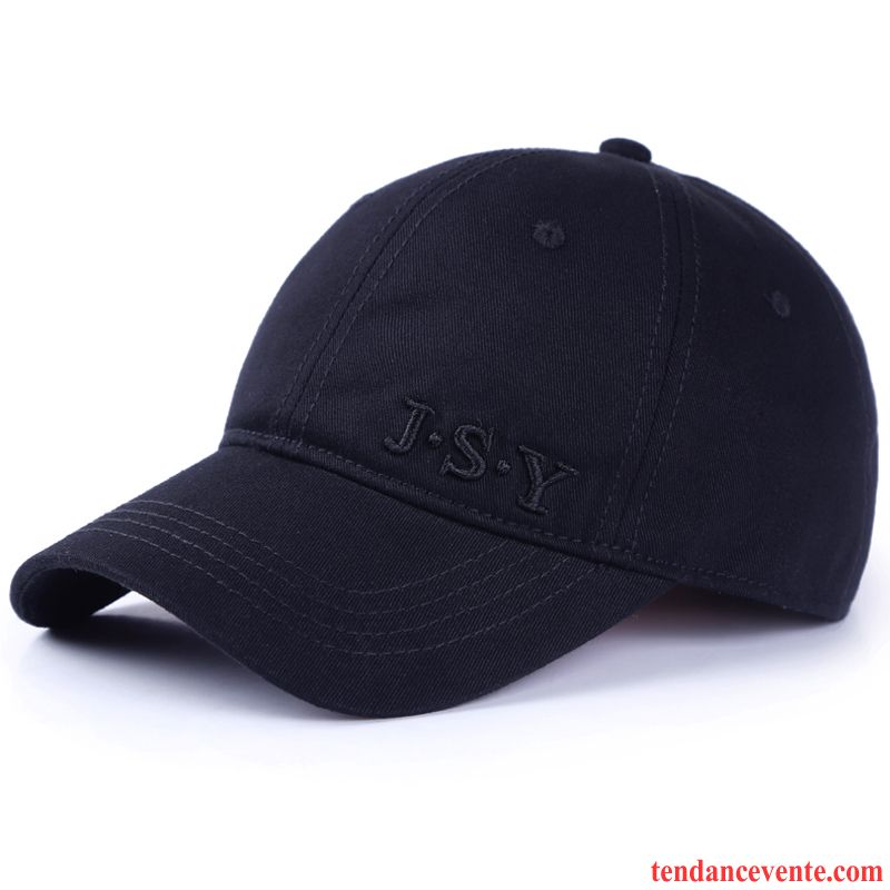 Casquette / Chapeau Homme Simple Ombre Coton Europe Loisir Casquette De Baseball Noir