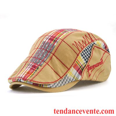 Casquette / Chapeau Homme Tendance Peintre L'automne Du Froid Hiver Printemps Rouge