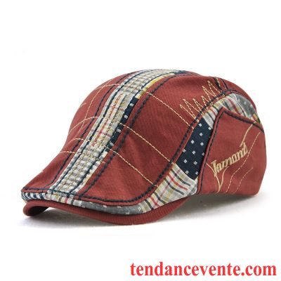 Casquette / Chapeau Homme Tendance Peintre L'automne Du Froid Hiver Printemps Rouge