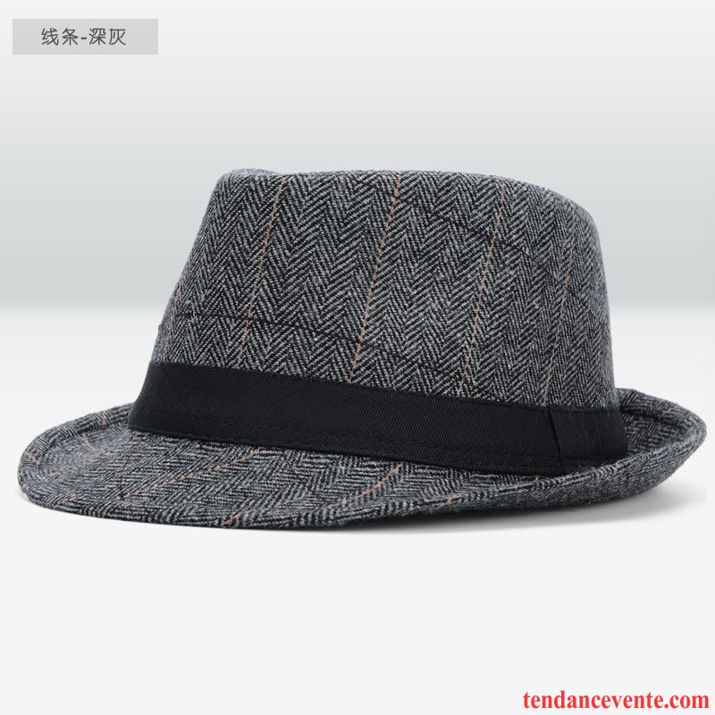 Casquette / Chapeau Homme Âge Moyen Britanique Hiver Rétro L'automne Petit Gris