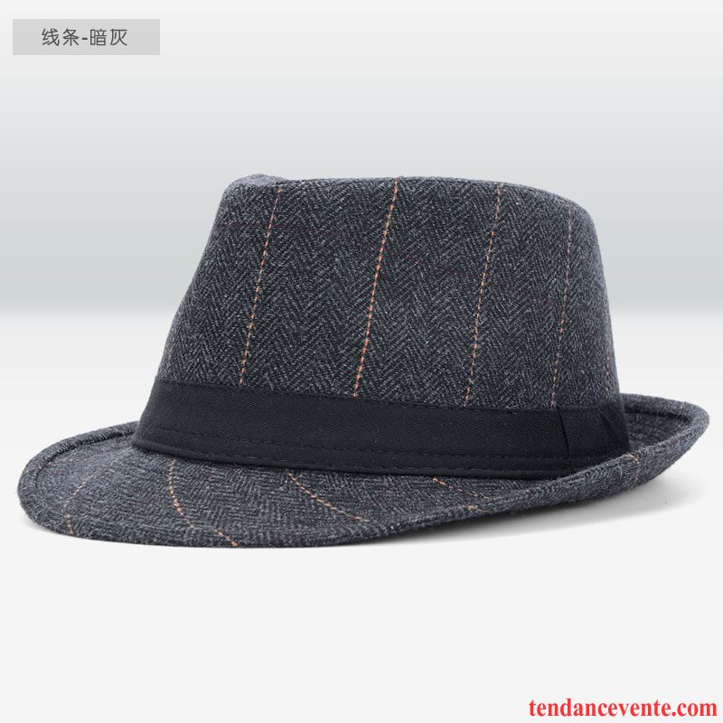 Casquette / Chapeau Homme Âge Moyen Britanique Hiver Rétro L'automne Petit Gris