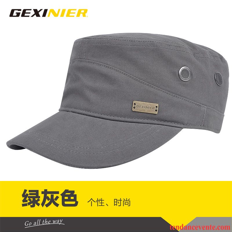 Casquette / Chapeau Homme Été Loisir Printemps L'automne Grande Taille All-match Noir