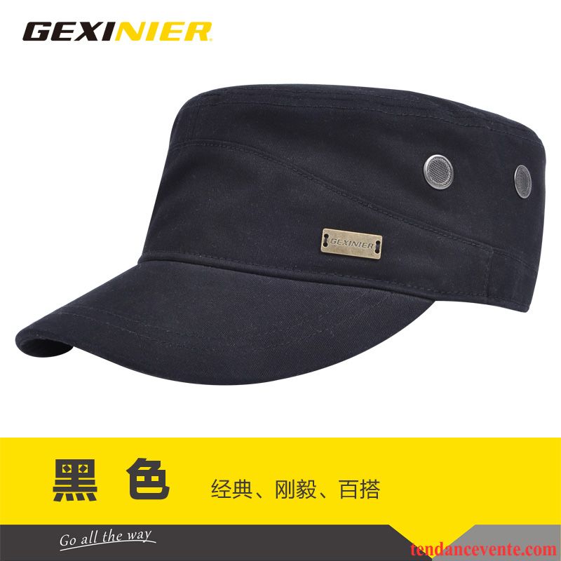 Casquette / Chapeau Homme Été Loisir Printemps L'automne Grande Taille All-match Noir