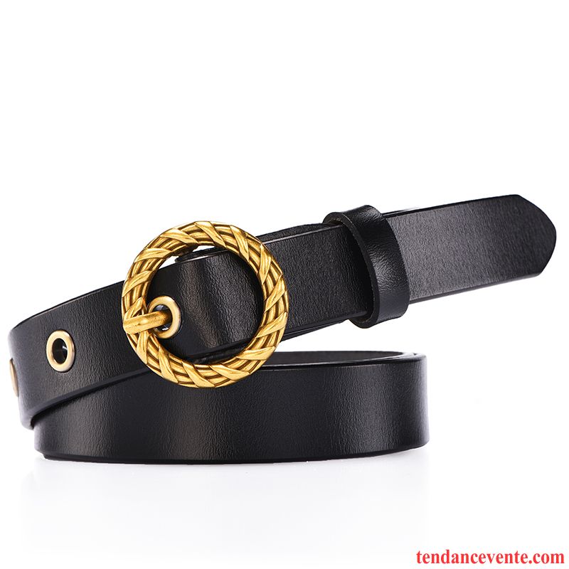 Ceinture Femme Rétro All-match Étudiant Mode Personnalité Décoration Rouge