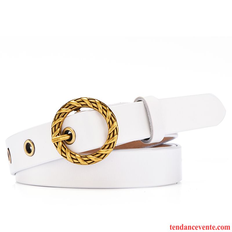 Ceinture Femme Rétro All-match Étudiant Mode Personnalité Décoration Rouge