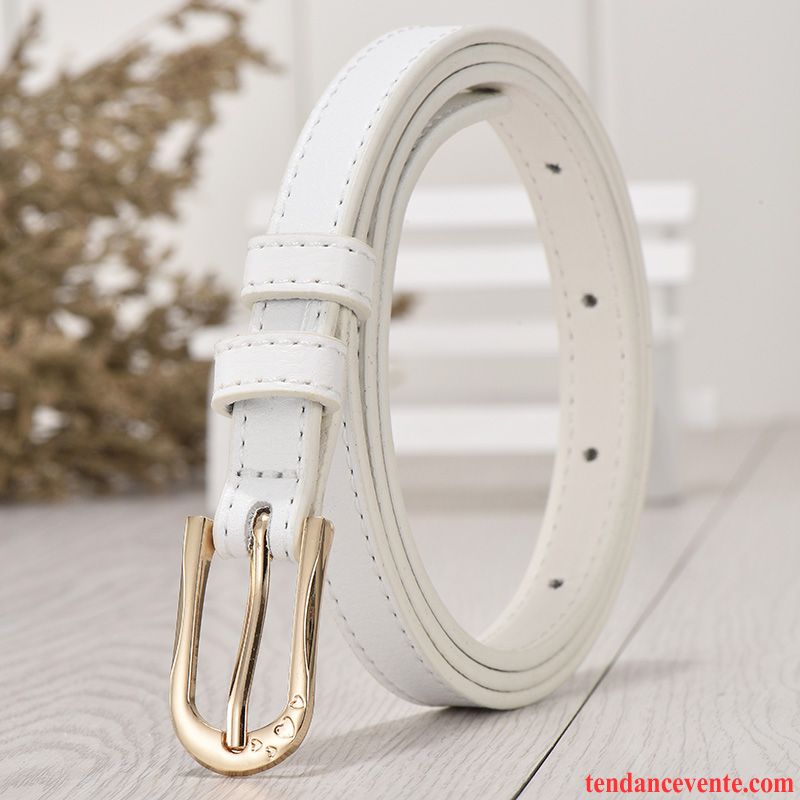 Ceinture Femme Simple Bien Été Décoration Boucle Petit Couleurs De Bonbons Rose