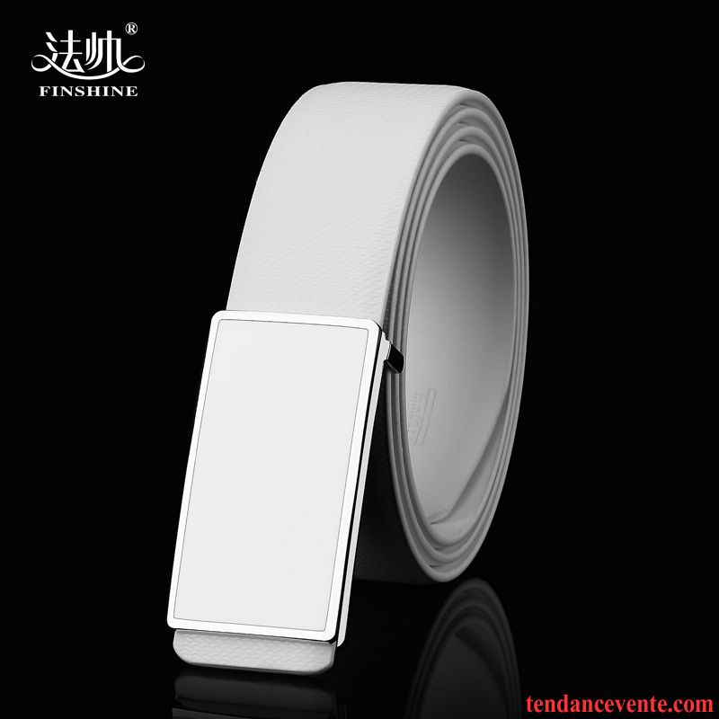 Ceinture Homme Les Adolescents Tendance Étudiant Mode Simple Blanc