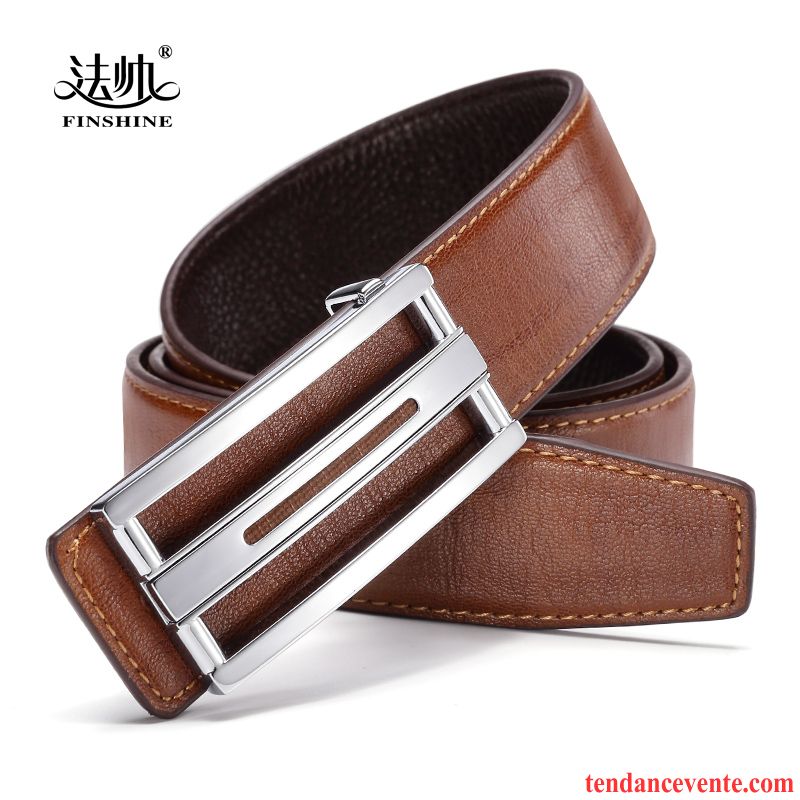 Ceinture Homme Mode Étudiant Tendance Lisse Jeunesse All-match Bleu Jaune Marron