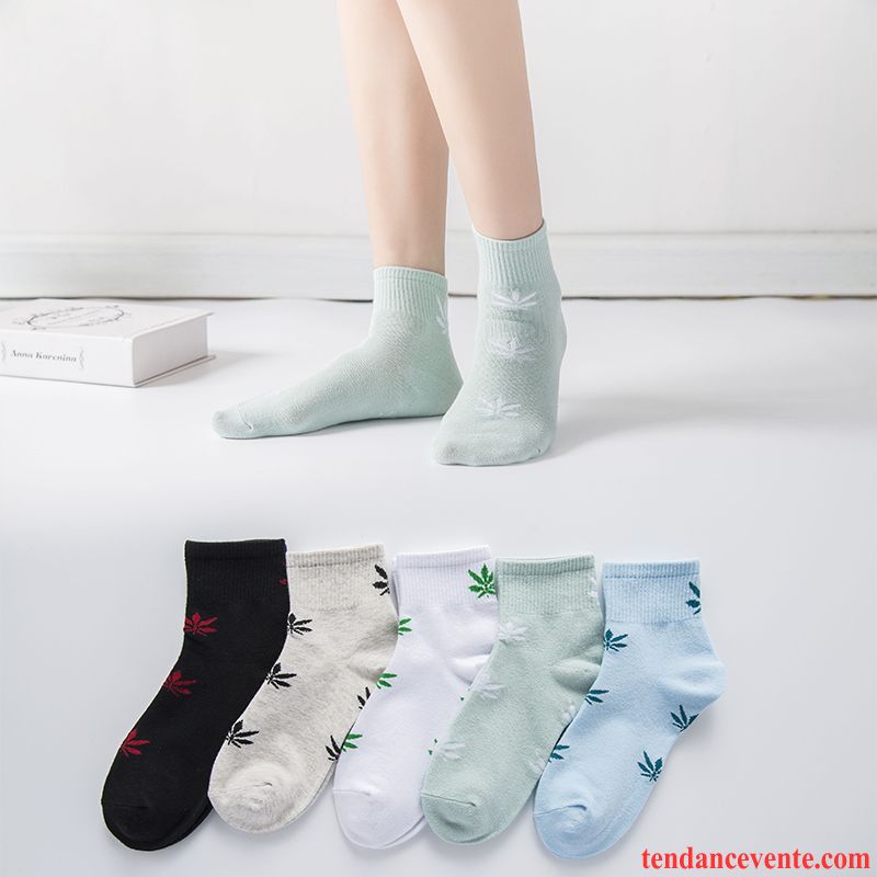 Chaussette Femme Chaussettes En Coton Vent De L'université Chaussette Longue Milieu Sport Mince