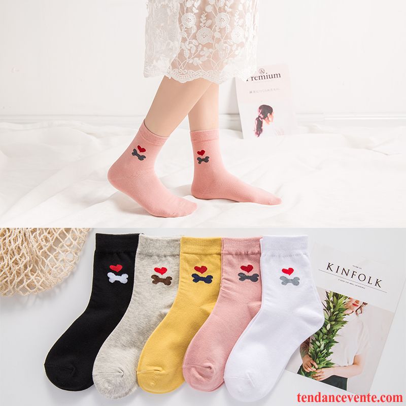 Chaussette Femme Chaussettes En Coton Vent De L'université Chaussette Longue Milieu Sport Mince