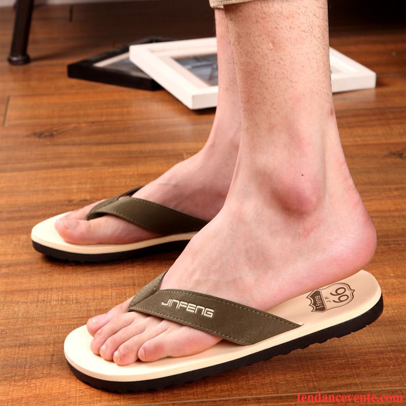 Chausson D Été Homme Décontractée Antidérapant Tendance Taillissime Homme Été Plage Chaussons Lawngreen