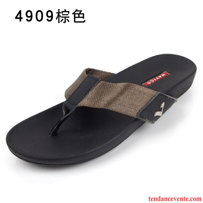 Chausson En Soldes Antidérapant Tendance Chaussons Homme Plage Été Gris