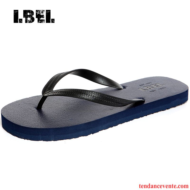 Chaussons Homme Chaudes Plage Chaussons Semelle Épaisse Étudiant Simple Décontractée Antidérapant Homme Été Pas Cher