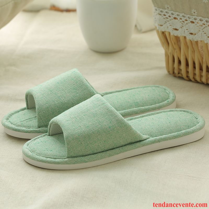 Chaussons Tongs Homme Matelassé Femme Antidérapant Semelle Épaisse Fantaisie Hiver Gris Clair