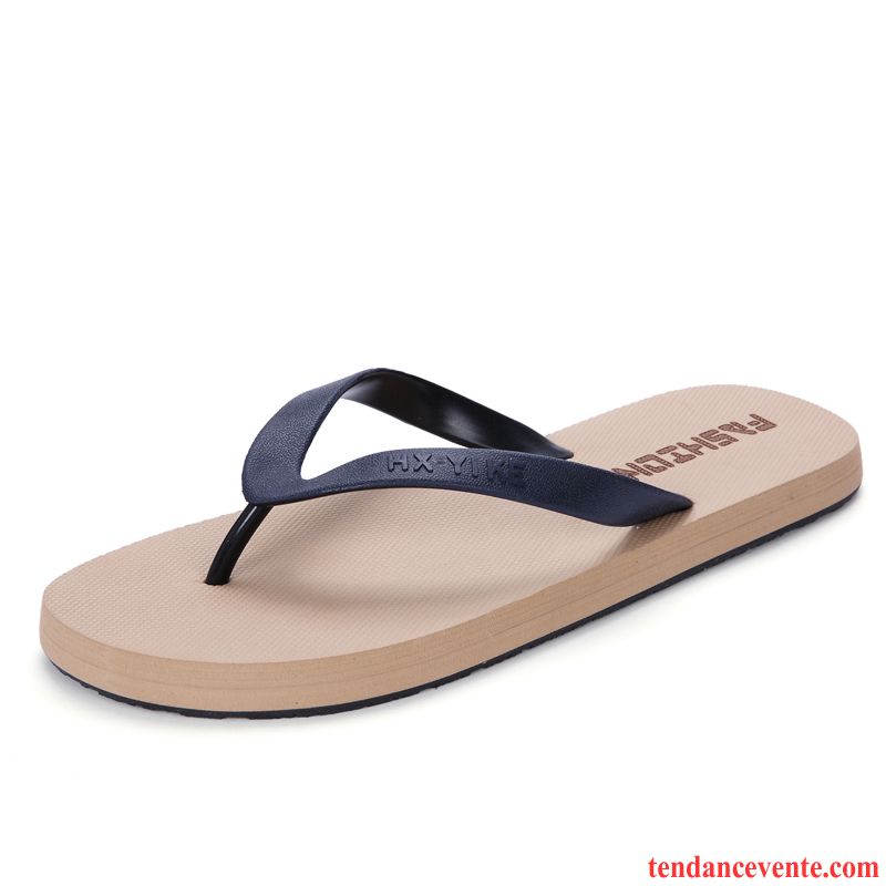 Chaussons Tongs Homme Plage Été Tendance Personnalité Antidérapant Bleu