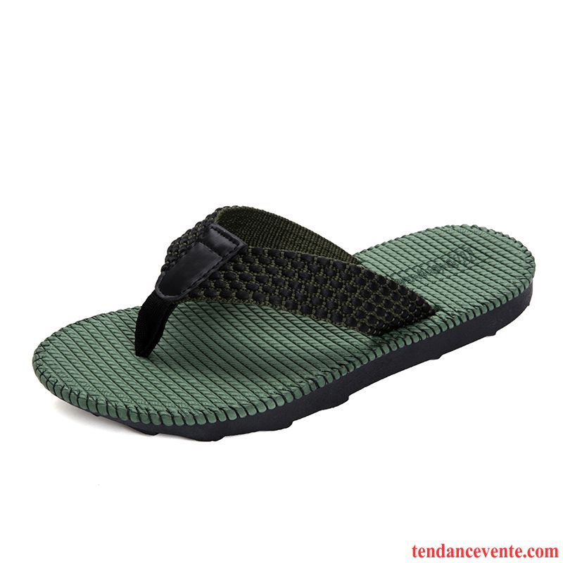 Chaussons Tongs Homme Été De Plein Air Tendance Antidérapant Plage Décontractée