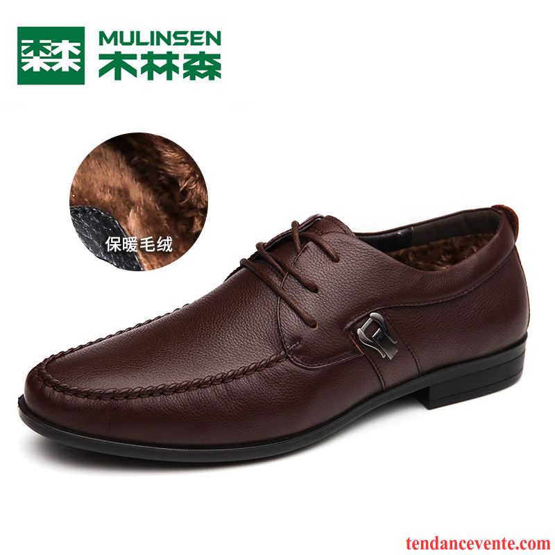 Chaussure Botte Homme Pas Cher Décontractée Basse Jeunesse Laçage Respirant Homme Cuir Véritable Entreprise Printemps