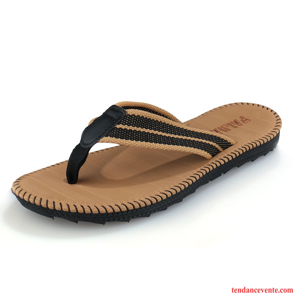 Chaussure De Chausson Homme Sandales Personnalité Homme Simple Été Plage Chaussons Antidérapant Créateur De Tendances Angleterre Pas Cher