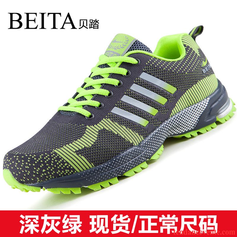 Chaussure De Running En Solde Augmenté Décontractée L'automne Homme Ligne Volante Chaussures De Course Tendance Sport En Maille Chaussures De Skate Violet