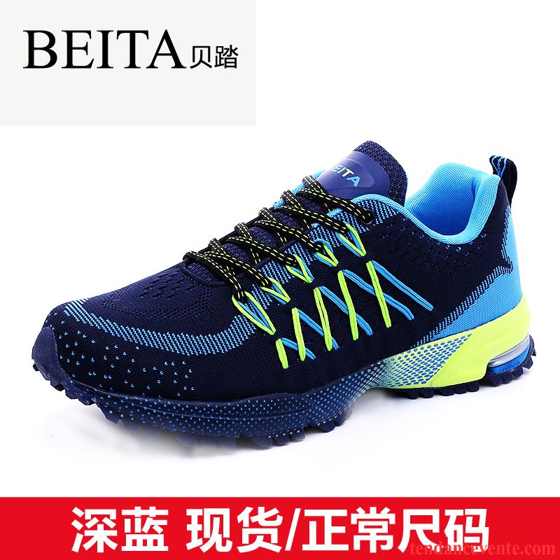 Chaussure De Running En Solde Augmenté Décontractée L'automne Homme Ligne Volante Chaussures De Course Tendance Sport En Maille Chaussures De Skate Violet