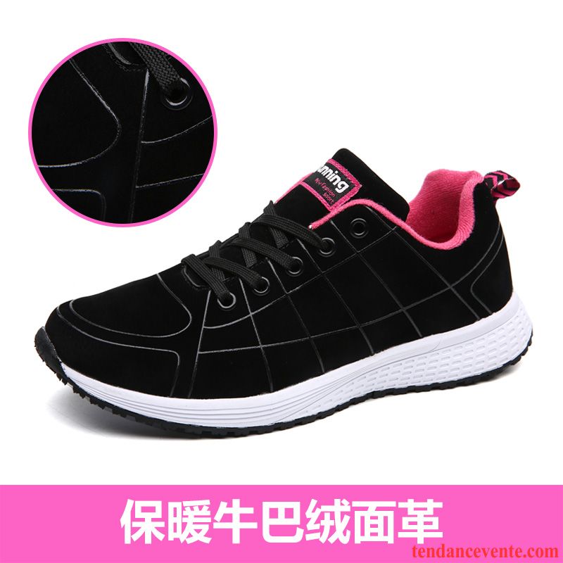 Chaussure De Running Fitness Décontractée Chaussures De Course Laçage Femme Tissage En Vol Étudiant Tous Les Assortis Respirant Plates Sport L'automne Léger Cyan Pas Cher