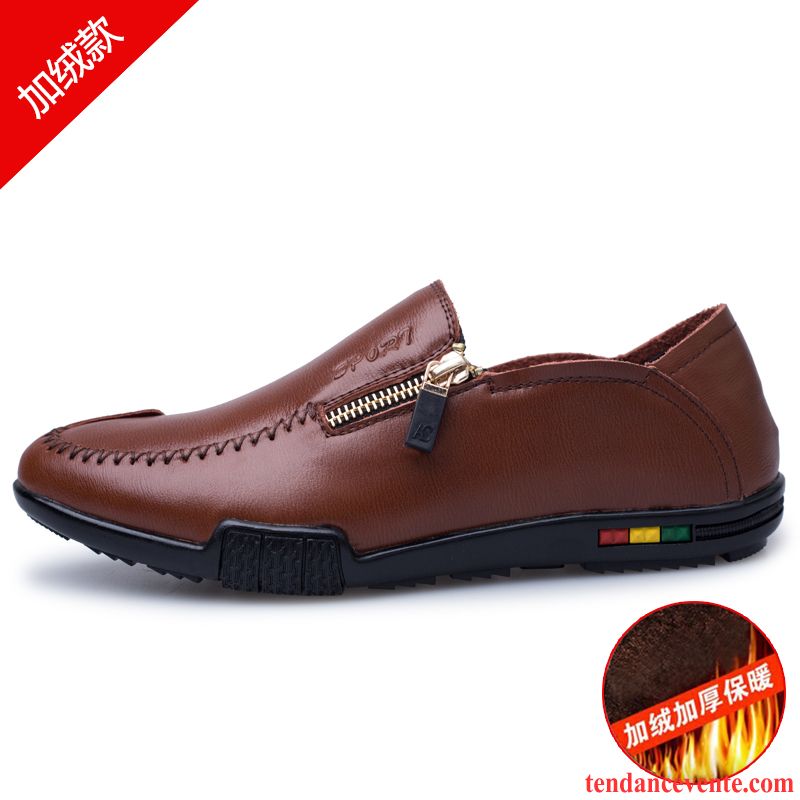 Chaussure Derbies Homme Ete Décontractée Tendance Homme Angleterre Entreprise Cuir Véritable Semelle Doux Offre Spéciale Printemps