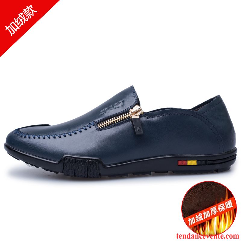 Chaussure Derbies Homme Ete Décontractée Tendance Homme Angleterre Entreprise Cuir Véritable Semelle Doux Offre Spéciale Printemps