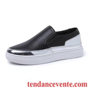 Chaussure Femme Mocassin Plates Étudiant Tous Les Assortis Slip-on L'automne Femme Basse Blanc Paresseux Printemps Décontractée Cuir Véritable Chameau