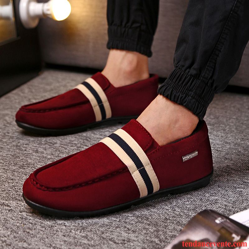 Chaussure Mocassin Homme Pas Cher Étudiant Décontractée Tendance Paresseux Homme Printemps Chaussures De Conduite