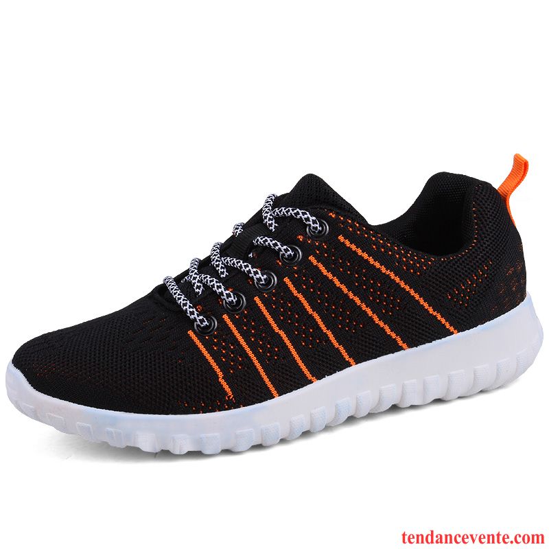 Chaussure Running En Salle Femme Printemps Tissage En Vol Femme Chaussures De Course Décontractée Sport Tendance Respirant Mode